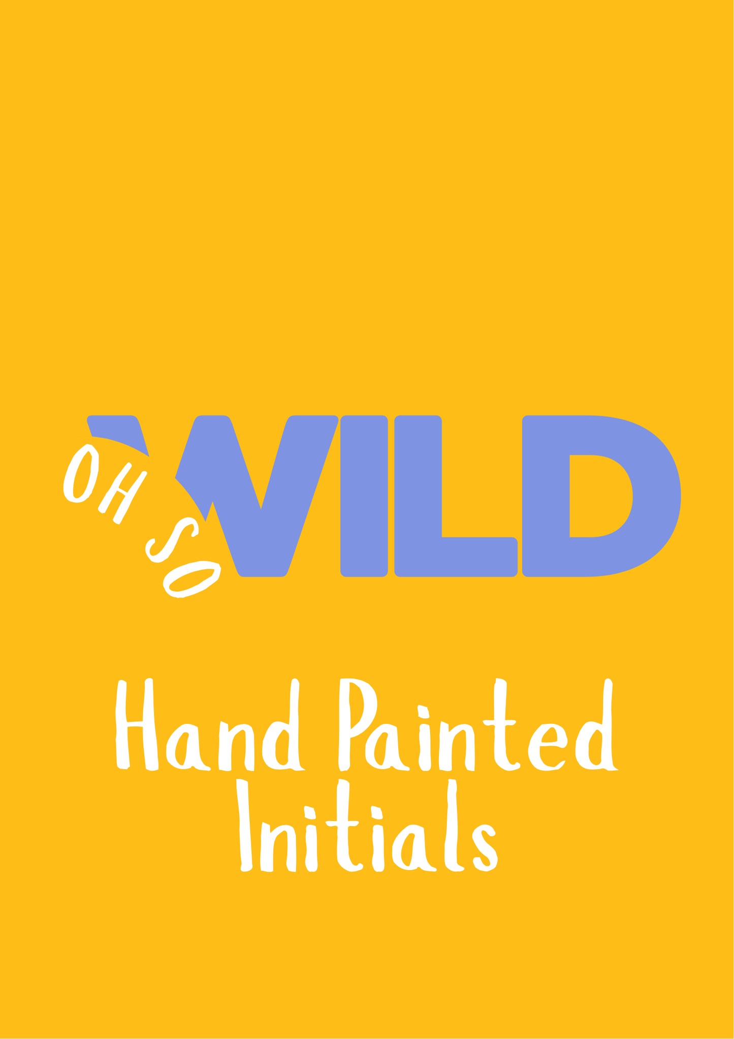 Hand Painted Wooden Initials