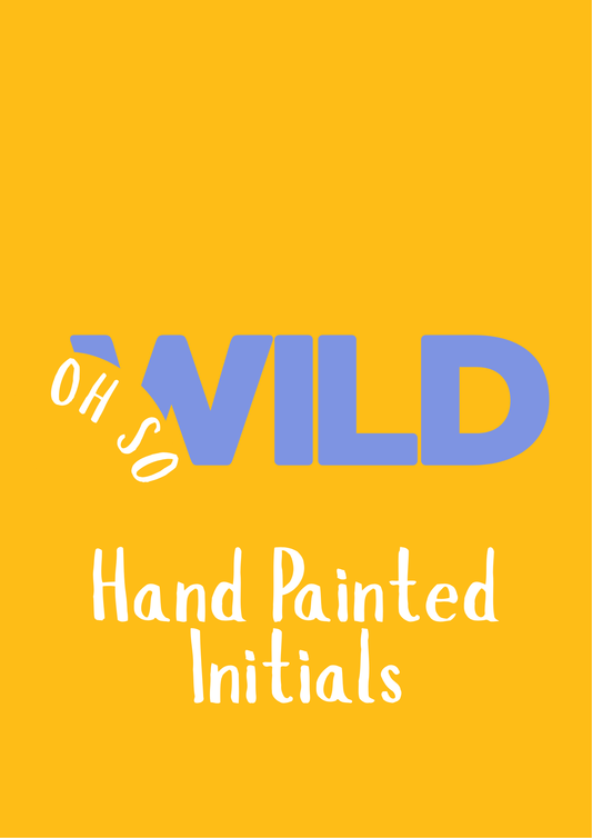 Hand Painted Wooden Initials